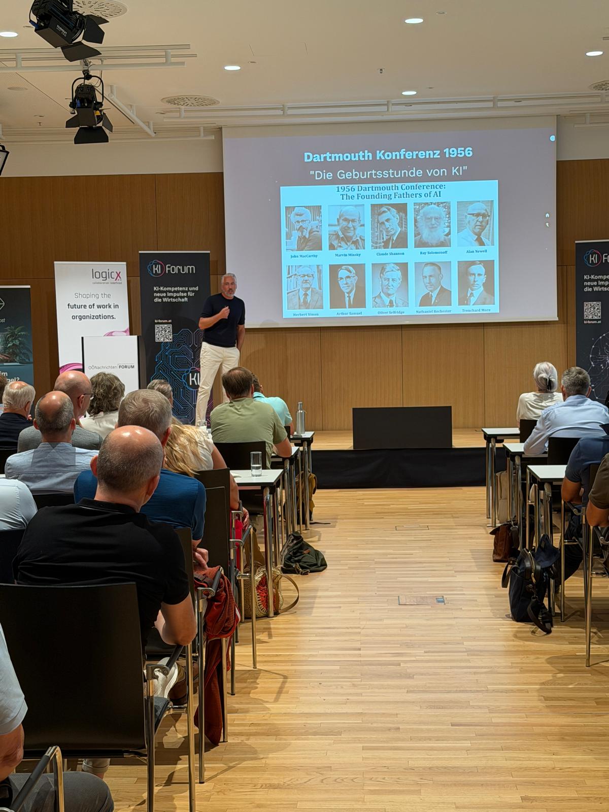Präsentation während des Events