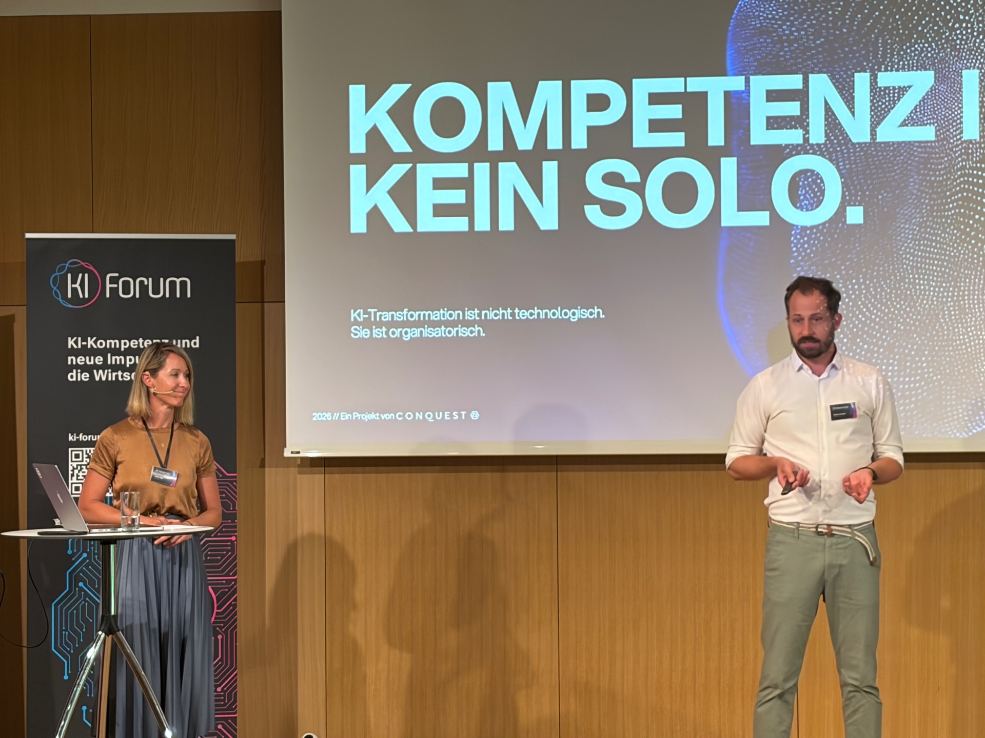 Gespräche in der Partner-Lounge